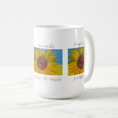 Zonnebloem Artsy Painted Mok (Voorkant rechts)