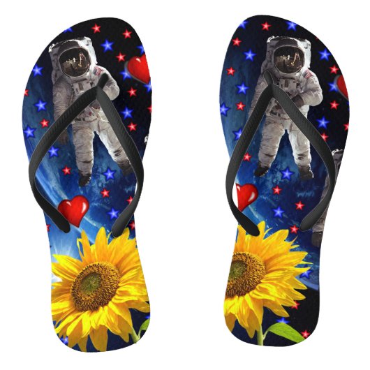 Zonnebloem Astronaut Teenslippers (Voetbed)