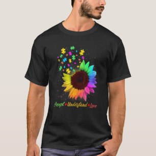 Zonnebloem Autisme Acceptatie en Begrip L T-shirt