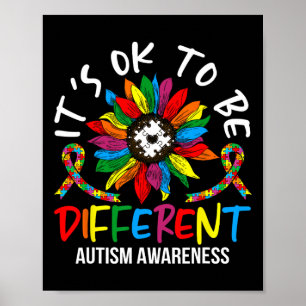 Zonnebloem Autisme Awareness Maand voor Autisme Aw Poster