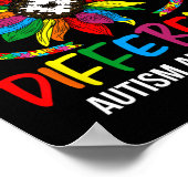 Zonnebloem Autisme Awareness Maand voor Autisme Aw Poster (Hoek)