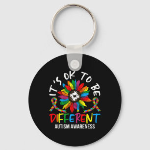 Zonnebloem Autisme Awareness Maand voor Autisme Aw Sleutelhanger