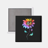 Zonnebloem Autisme Bewustheid Sint-Poole Mam Super Magneet (Voorkant / Achterkant)