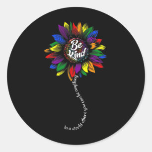 Zonnebloem Autisme Bewustheid Sint-Poole Mam Super Ronde Sticker
