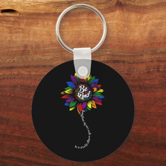 Zonnebloem Autisme Bewustheid Sint-Poole Mam Super Sleutelhanger (Achterkant)