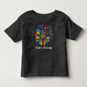 Zonnebloem Autisme Bewustzijn Dag Liefde Puzzel Ri Kinder Shirts