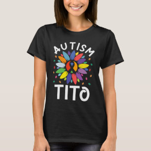 Zonnebloem Autisme Bewustzijn Dag Matching Familie T-shirt