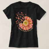 Zonnebloem baarmoederhalskanker t-shirt (Design voorkant)