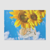 Zonnebloem Baby Angel Bloemen Weefsel Papier (Voorkant)