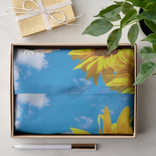 Zonnebloem Baby Angel Bloemen Weefsel Papier (Geschenk)