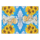 Zonnebloem Baby Angel Floral Sky Tafelkleed (Voorkant (Horizontaal))