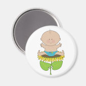 Zonnebloem Baby Boy Magneet (Voorkant / Achterkant)