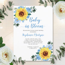 Zonnebloem Baby in Bloom Dusty Blue Baby shower