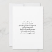 Zonnebloem Baby in het Baby shower-meisje van Bloo Kaart (Achterkant)