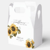 Zonnebloem Baby shower Bedankdoosjes (Geopend)