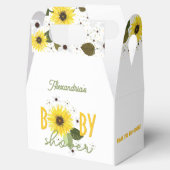 Zonnebloem Baby shower Bedankdoosjes (Geopend)