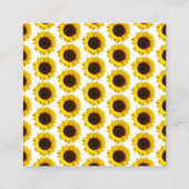 Zonnebloem Baby shower Diaper Raffle Informatiekaartje (Achterkant)