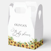 Zonnebloem Baby shower Favor Box Bedankdoosjes (Geopend)