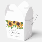 Zonnebloem Baby shower Favor Box Bedankdoosjes (Geopend)