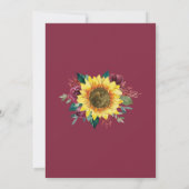 Zonnebloem Baby shower Lights Floral Kaart (Achterkant)