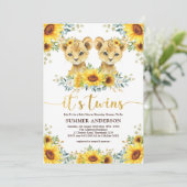Zonnebloem Baby shower met snijwonden Kaart (Staand voorkant)
