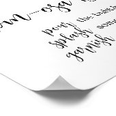 Zonnebloem Baby shower Moeder Osa Bar Poster (Hoek)