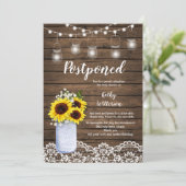 Zonnebloem Baby shower Uitgestelde aankondiging (Staand voorkant)