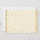 Zonnebloem baby shower uitnodiging zonnebloem mask (Achterkant)