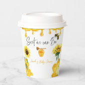 Zonnebloem Baby shower van suikerbieten Papieren Bekers (Voorkant)