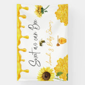 Zonnebloem Baby shower van suikerbieten Spandoek (Verticaal)