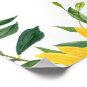 Zonnebloem Baby shower Welkom Poster (Hoek)