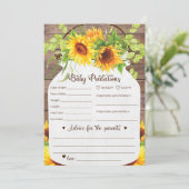 Zonnebloem Baby voorspellingen en advies Kaart (Staand voorkant)