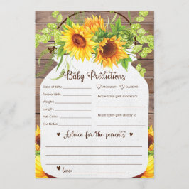 Zonnebloem Baby voorspellingen en advies Kaart