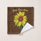 Zonnebloem badhanddoeken bad handdoek (Wasdoekje)