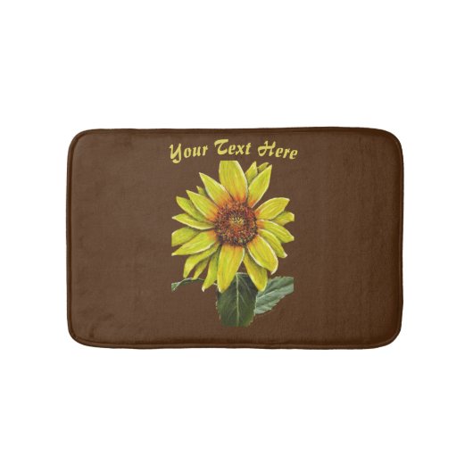 Zonnebloem badmatten (Voorkant)