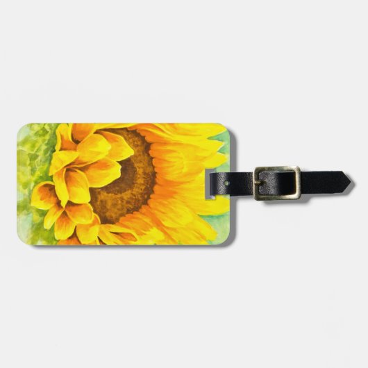 Zonnebloem Bagagelabel (Voorkant horizontaal)