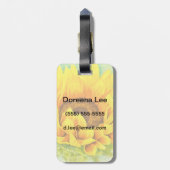 Zonnebloem Bagagelabel (Achterkant verticaal)