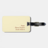 Zonnebloem Bagagelabel (Achterkant horizontaal)