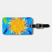 Zonnebloem Bagagelabel (Voorkant horizontaal)