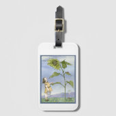 Zonnebloem Bagagelabel (Voorkant (verticaal))