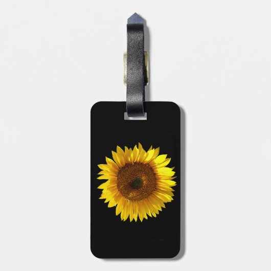 Zonnebloem Bagagelabel (Achterkant verticaal)