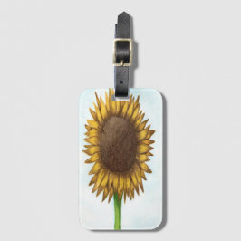  zonnebloem bagagelabel