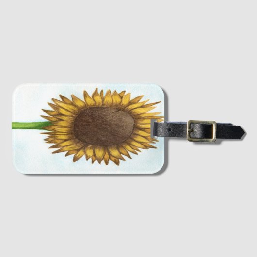  zonnebloem bagagelabel (Voorkant (horizontaal))