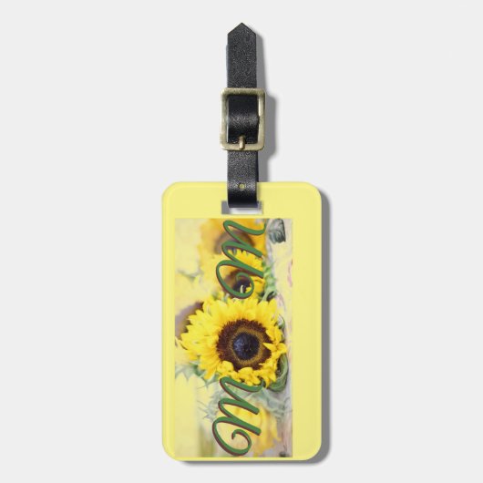 Zonnebloem Bagagelabel (Voorkant verticaal)