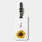 Zonnebloem Bagagelabel (Voorkant verticaal)