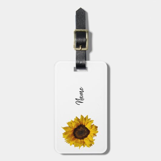 Zonnebloem Bagagelabel (Voorkant verticaal)