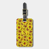 Zonnebloem Bagagelabel (Voorkant verticaal)