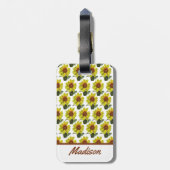 Zonnebloem Bagagelabels (Achterkant verticaal)