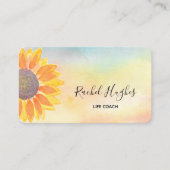 Zonnebloem Band Kleur Visitekaartje (Voorkant)