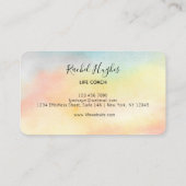 Zonnebloem Band Kleur Visitekaartje (Achterkant)